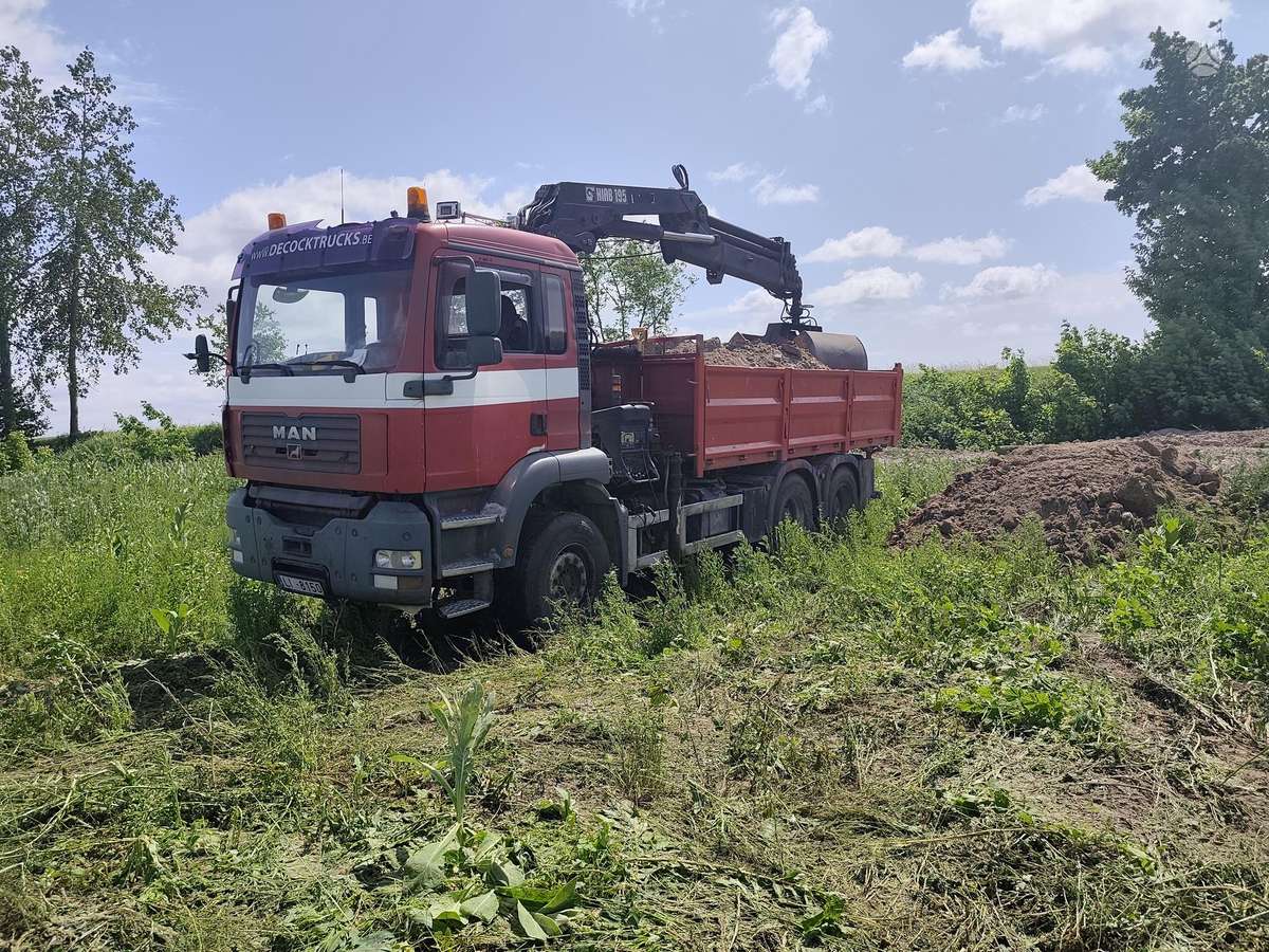 MAN TGA 390, dumpers with crane