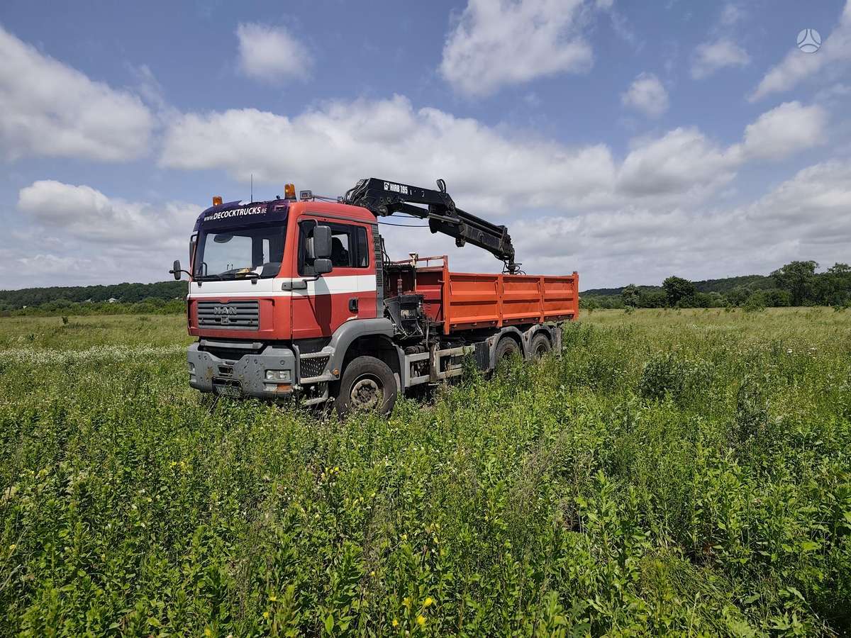 MAN TGA 390, dumpers with crane