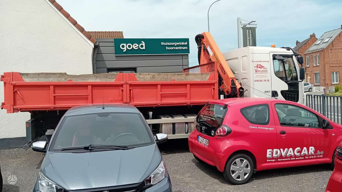 Volvo FE, самосвалы с краном