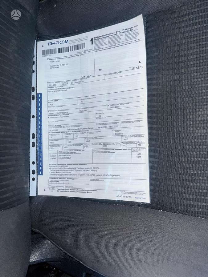 Audi A4, 2.0 l., sedanas