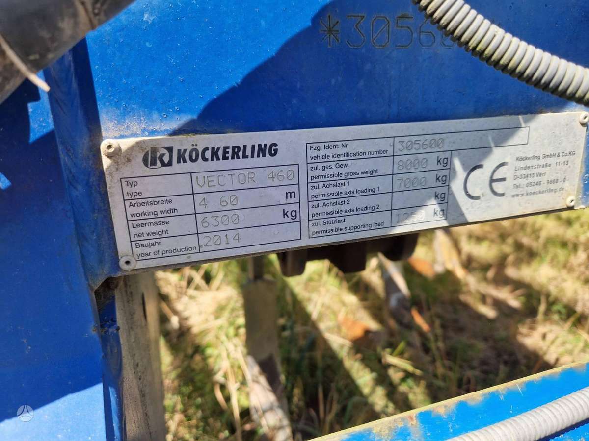 Köckerling Vector 460, skuvekļi, skruberi