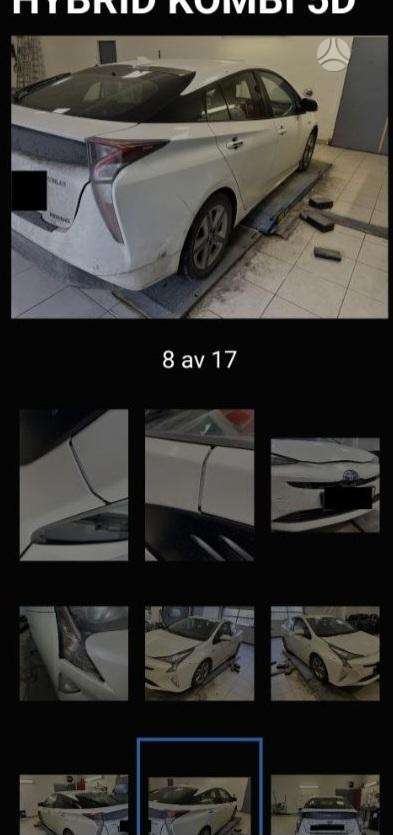 Toyota Prius Balta mėlyna