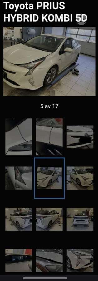 Toyota Prius Balta mėlyna