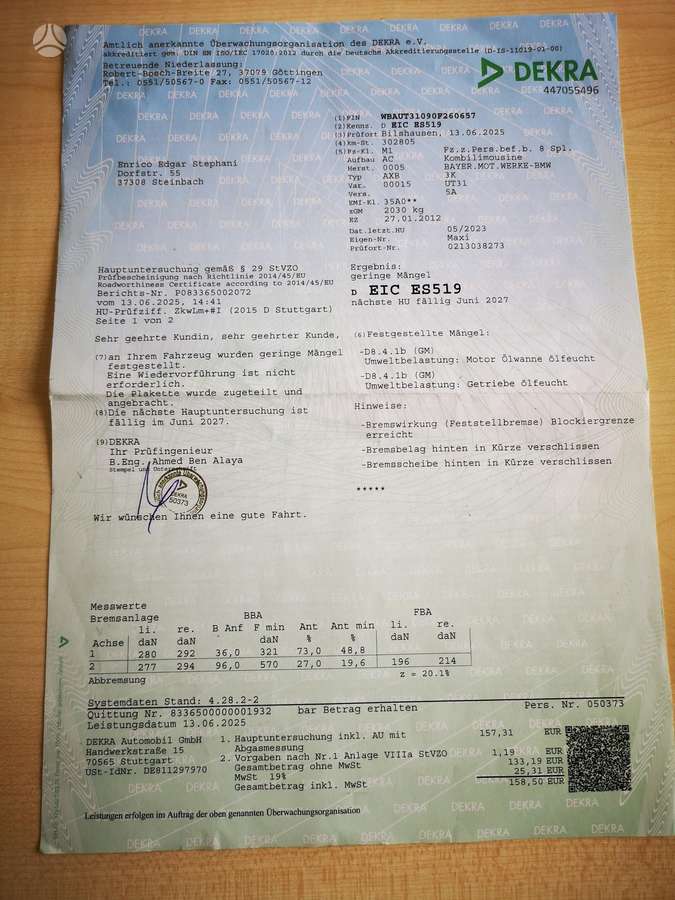 BMW 520, 2.0 l., Седан