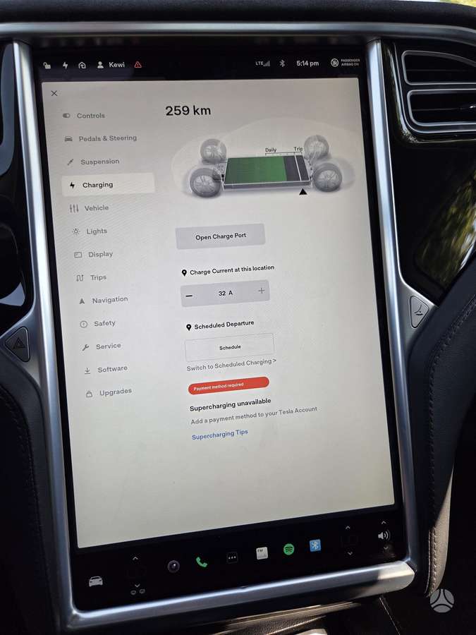 Tesla Model S, 85 kWh, sedanas