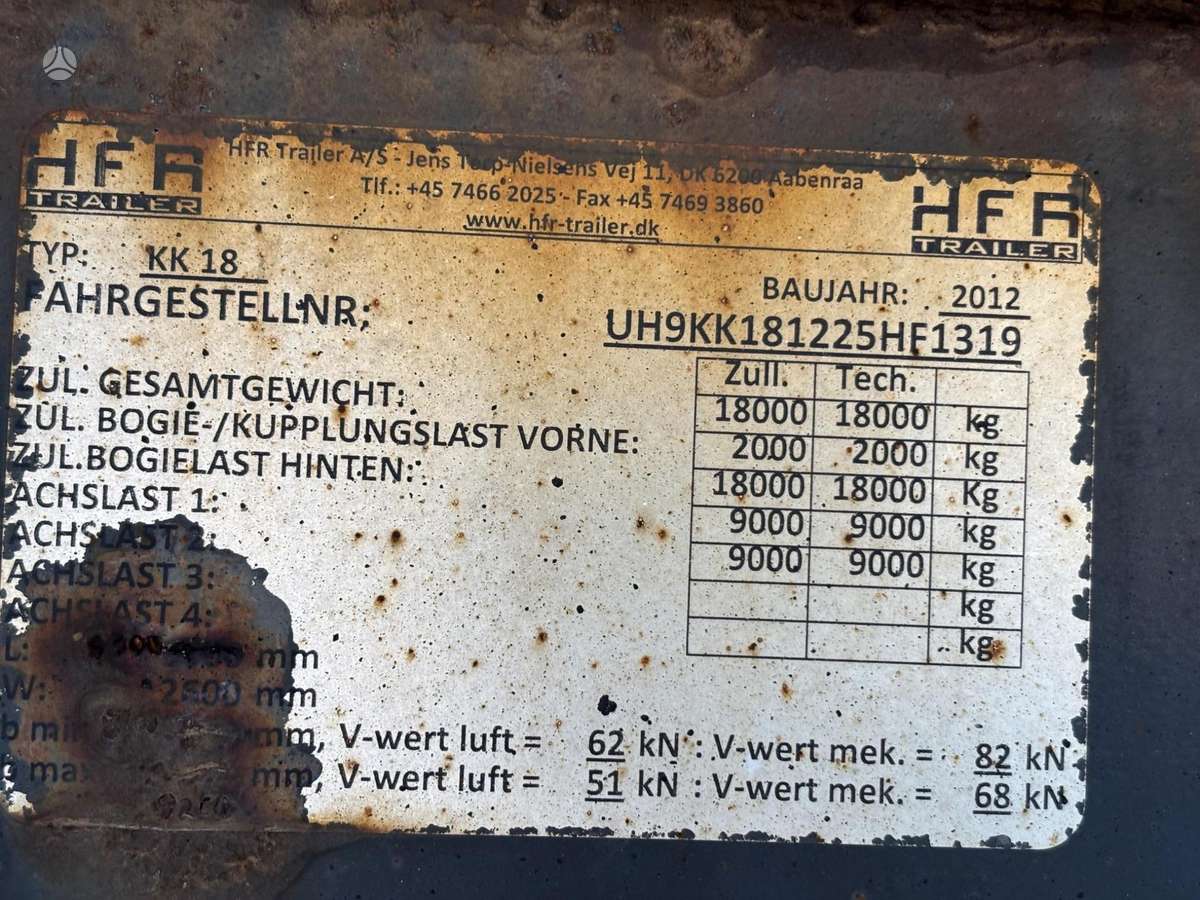 HFR KK18, refrigerated