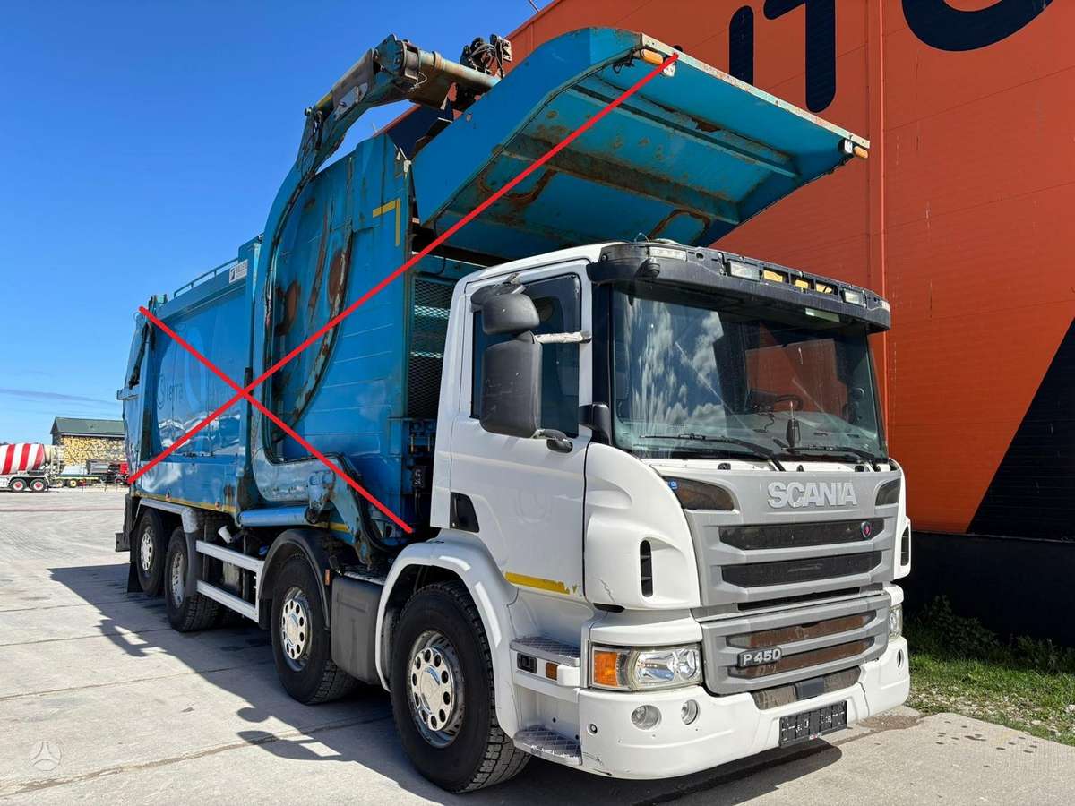 Scania P 450 8x2*6, cab-chassis trucks