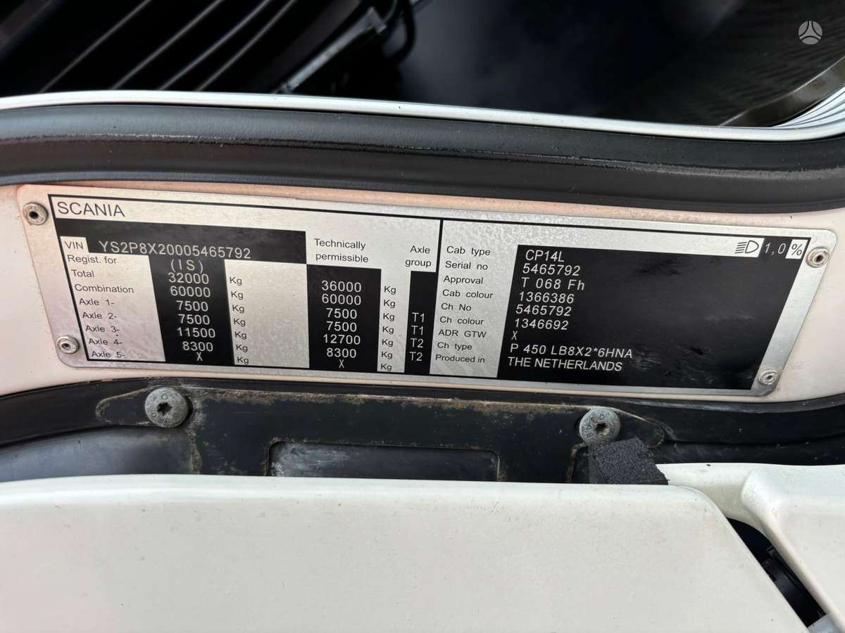 Scania P 450 8x2*6, шасси