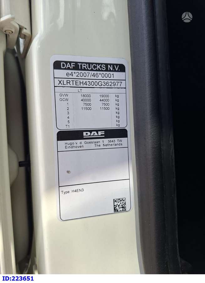 DAF XF 480, 1 спальное место
