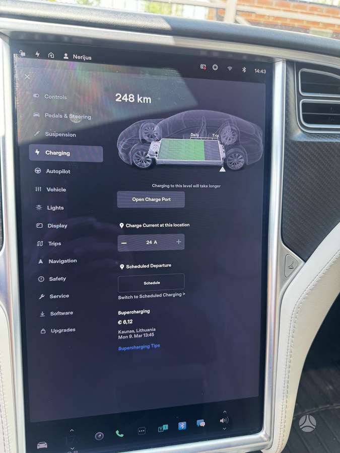 Tesla Model S, 75 kWh, hatchback