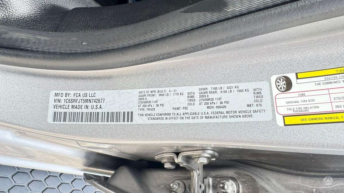Dodge Ram, 5.7 l., Пикап