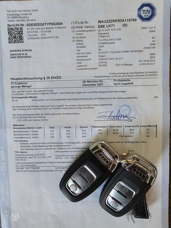 Audi A4, 2.0 l., Универсал