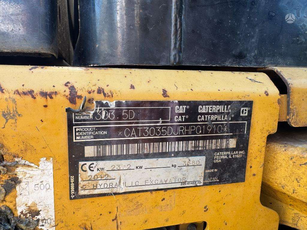 Caterpillar 303.5 D CR, mini excavator