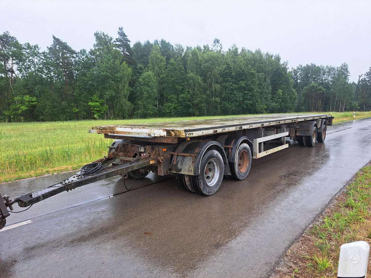 ABG 12.5m platforma, priekabos, puspriekabės