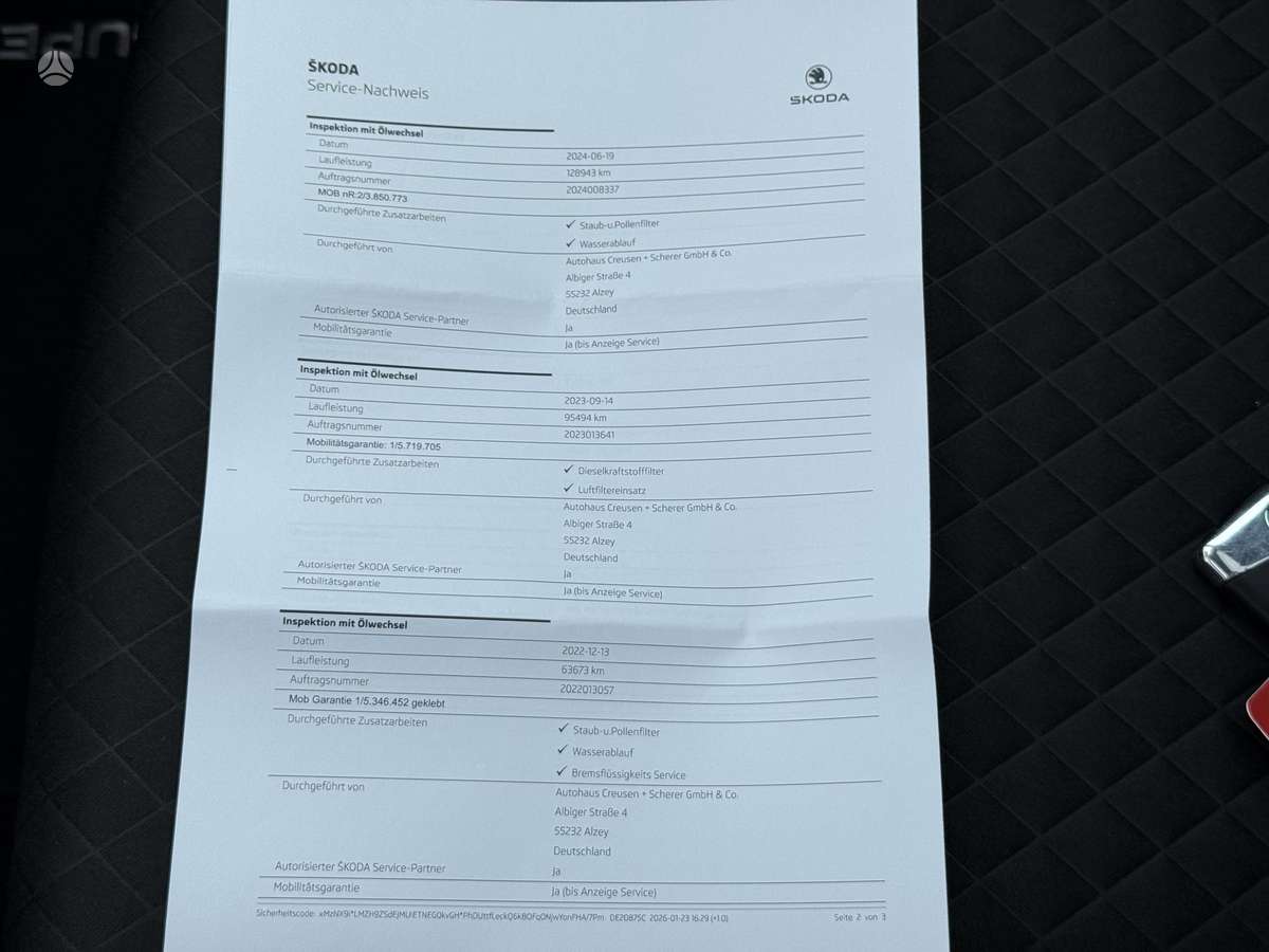 Skoda Superb, 2.0 l., Универсал