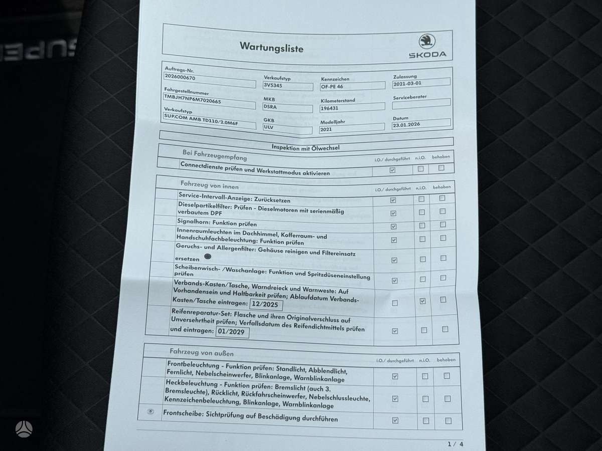 Skoda Superb, 2.0 l., Универсал