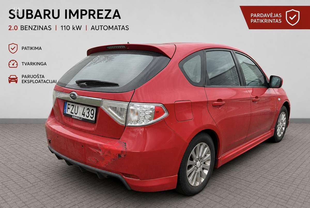 Subaru Impreza, 2.0 l., Хэтчбек