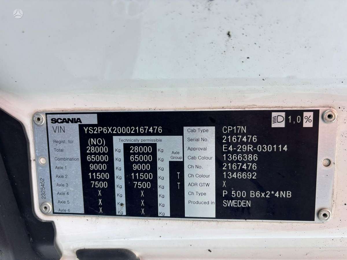Scania P 500 6x2*4, рефрижераторы