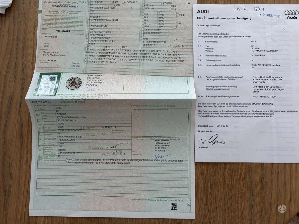 Audi A3, 1.2 l., Хэтчбек