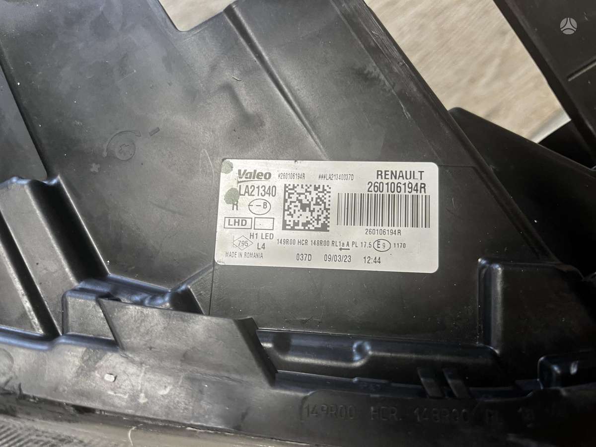 Dacia Duster, 260106194R, žibintai