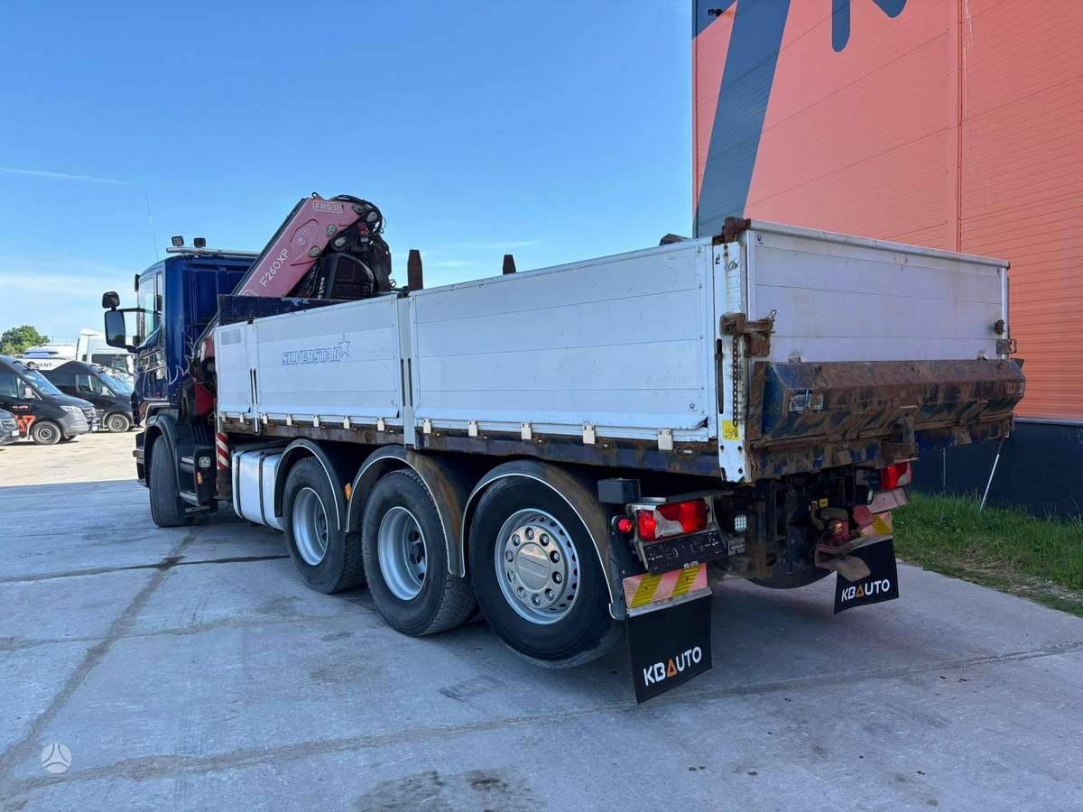 Scania G 480 8x4*4, самосвалы с краном