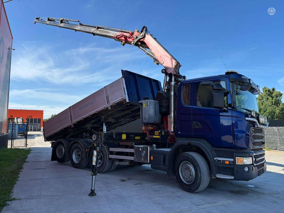 Scania G 480 8x4*4, dumpers with crane