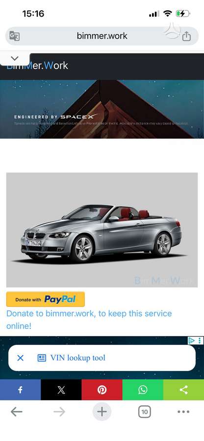 BMW 330, 3.0 l., Кабриолет