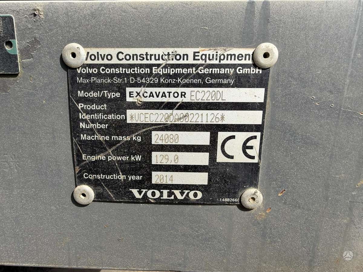 Volvo EC220 DL, экскаваторы