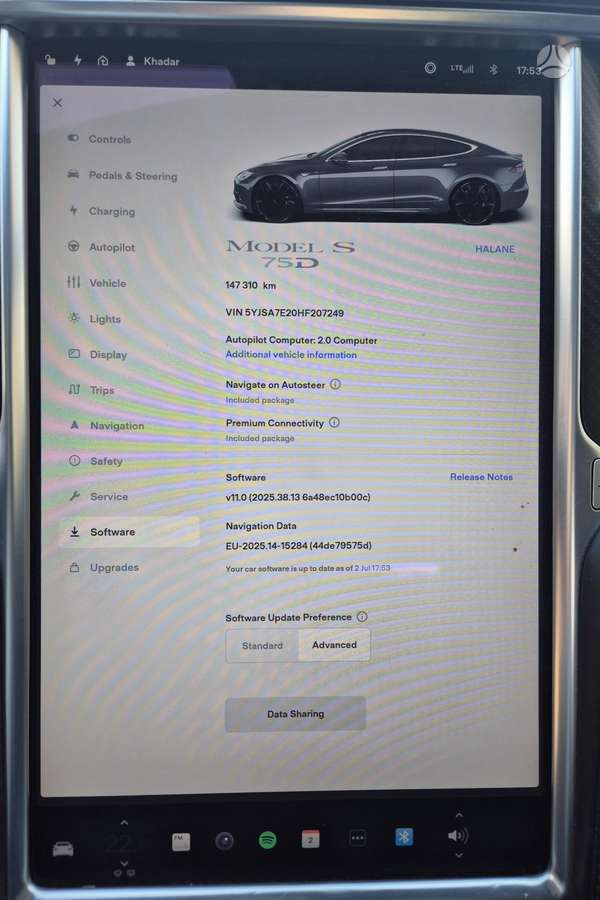 Tesla Model S, 75 кВт·ч, Седан