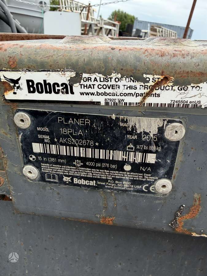 Bobcat 18PLA, frēzes