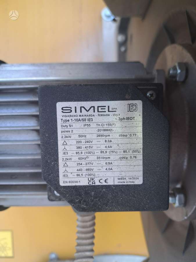 MECMAR S34/255 T, grūdų tvarkymo technika