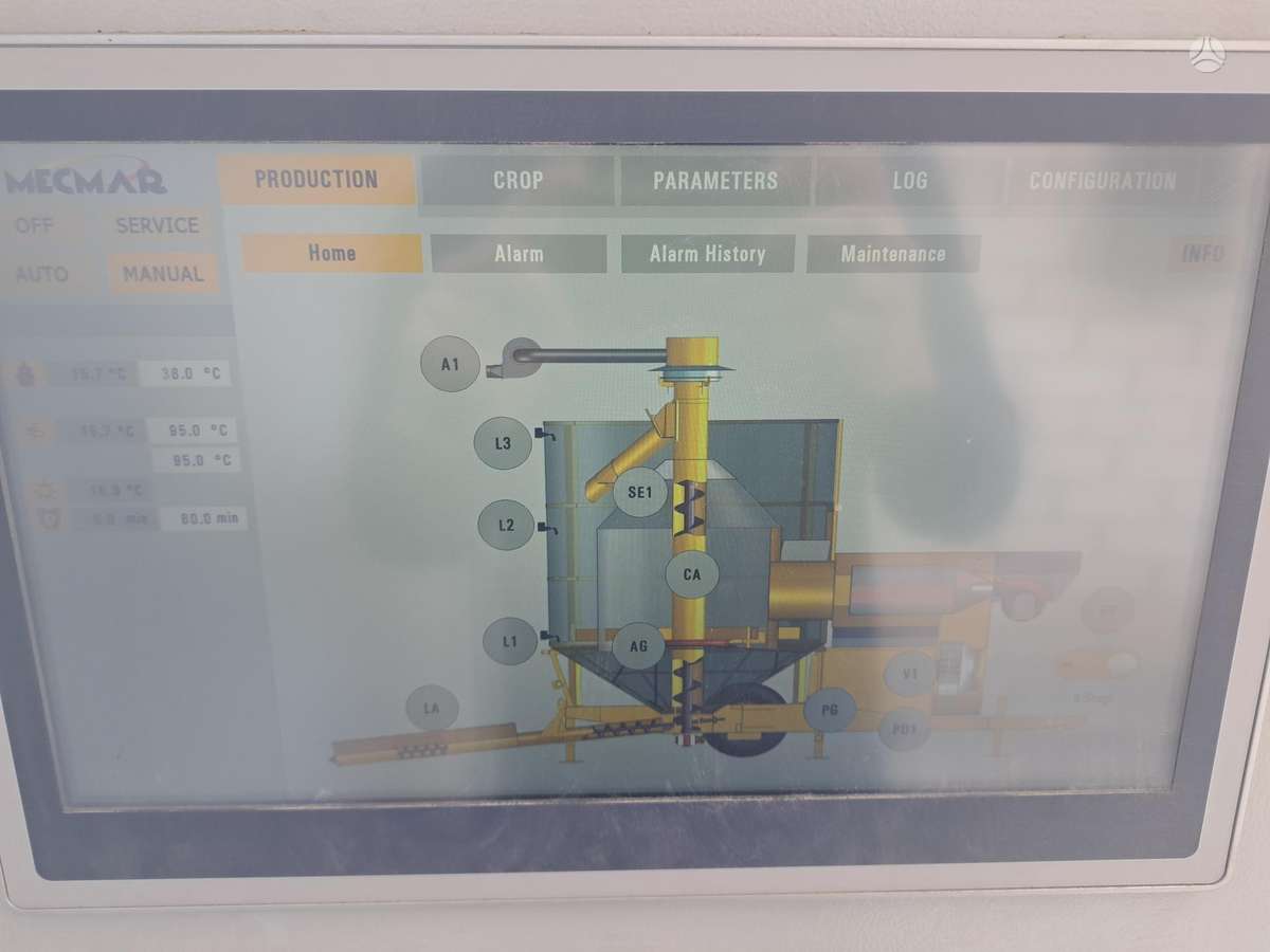 MECMAR S34/255 T, grūdų tvarkymo technika
