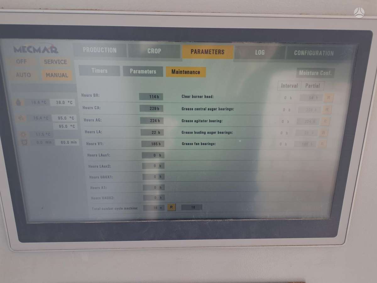 MECMAR S34/255 T, grūdų tvarkymo technika