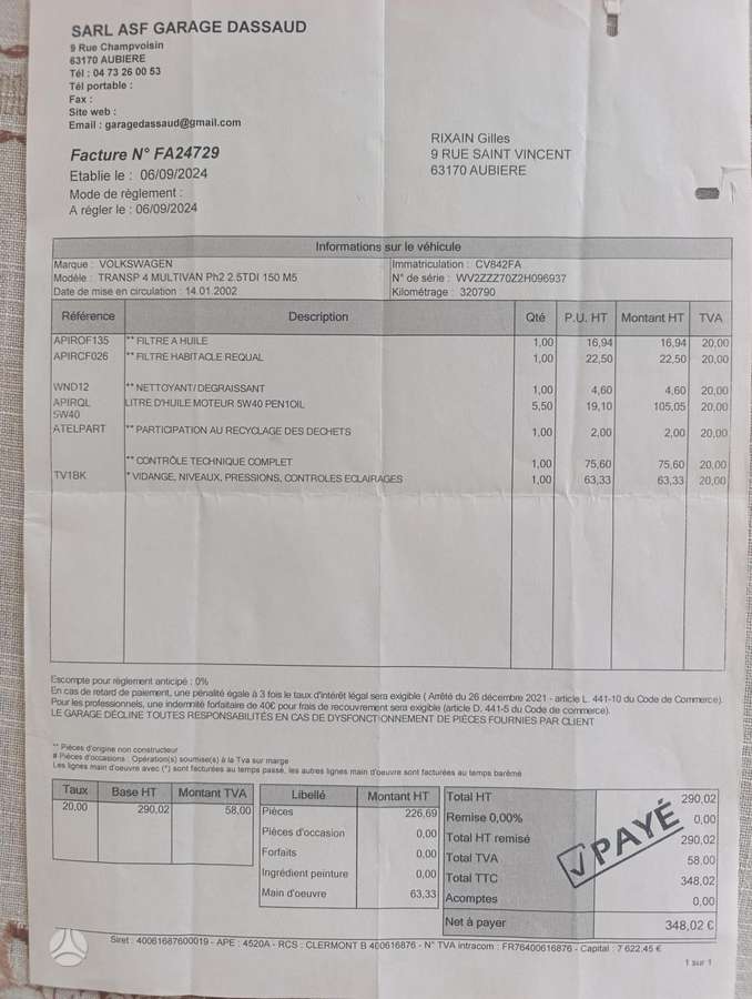 Volkswagen Multivan, 2.5 l., Минивэн