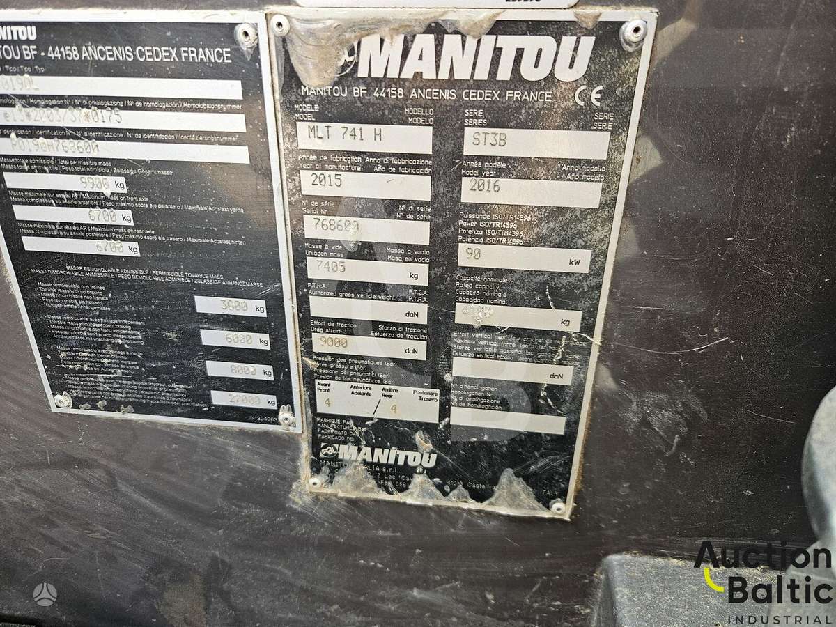 Manitou MLT 741 H, forklifts