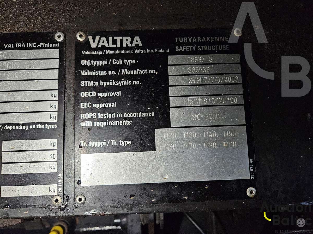 Valtra T190, тракторы