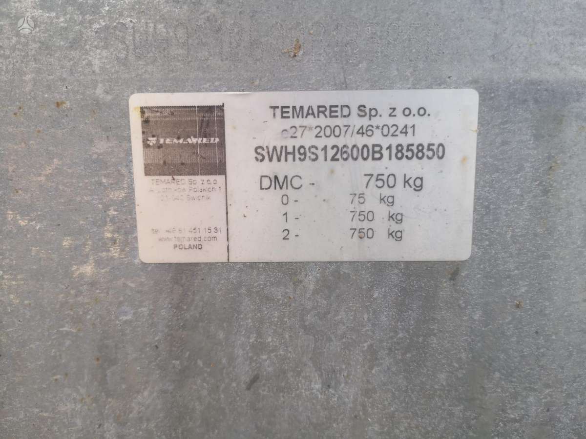 TEMARED Transporter 3015/2, passenger car trailers