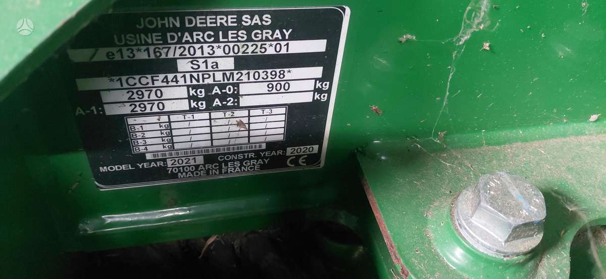 John Deere F441m, balers
