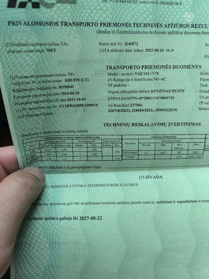 Volvo V70, 2.0 l., Универсал