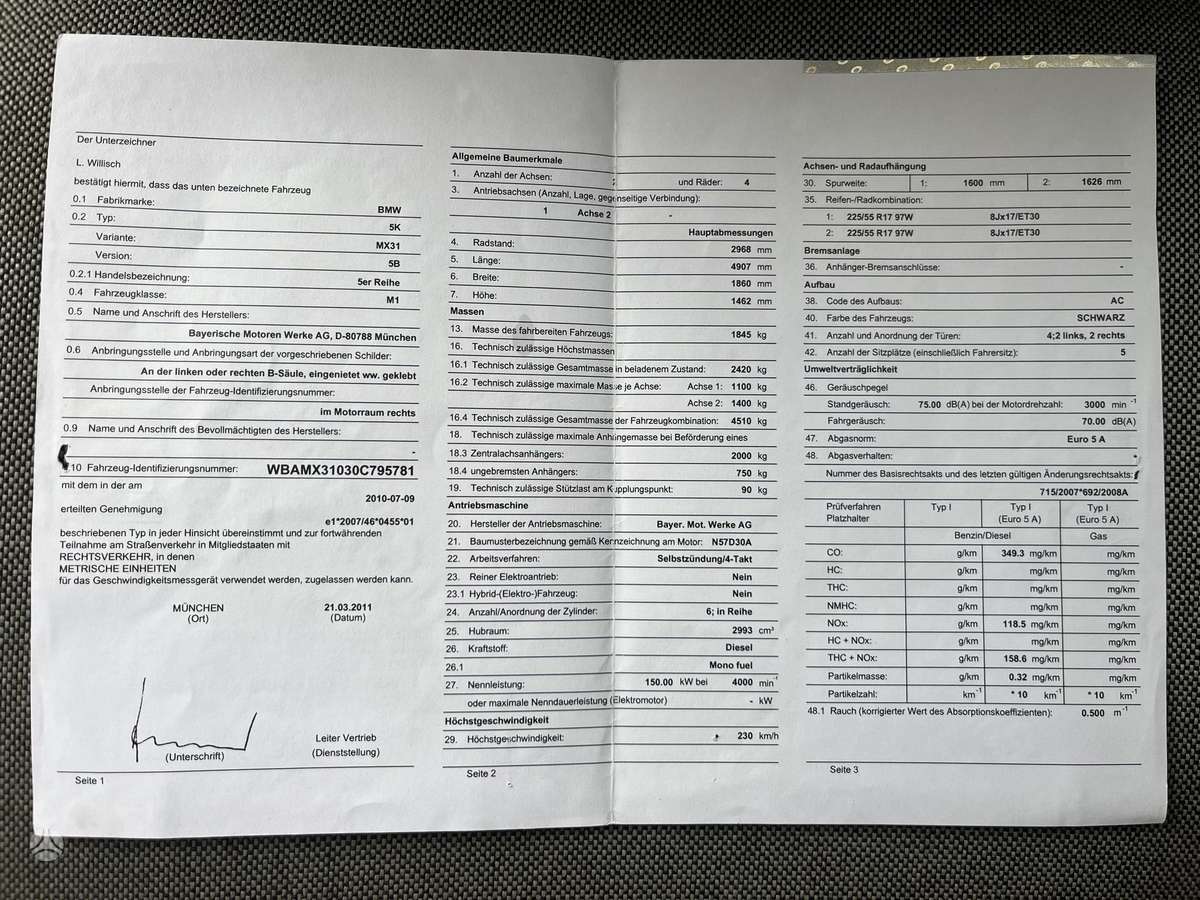 BMW 525, 3.0 l., Универсал