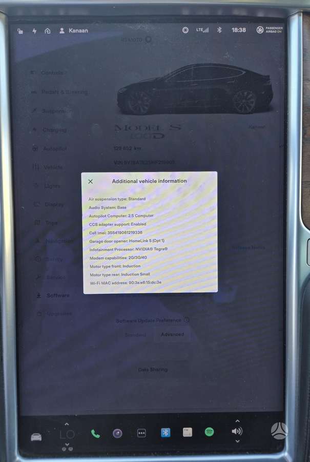 Tesla Model S, 100 kWh, saloon / sedan