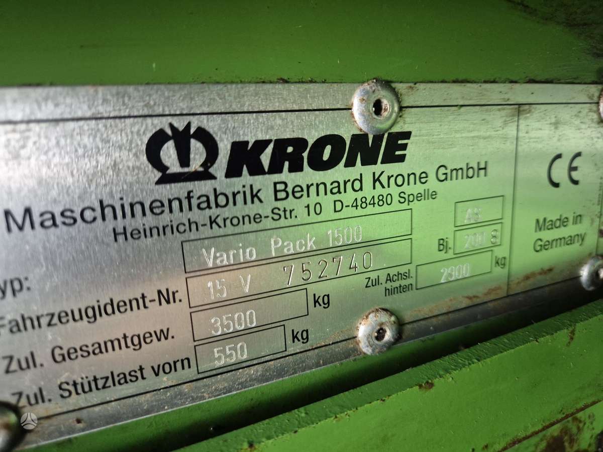 Krone Vario Pack 1500, balers