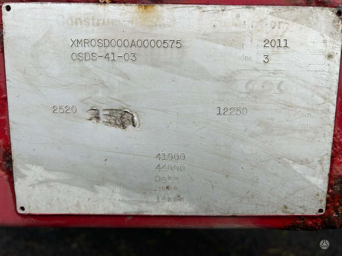 Nooteboom, spec. priekabos / puspriekabės