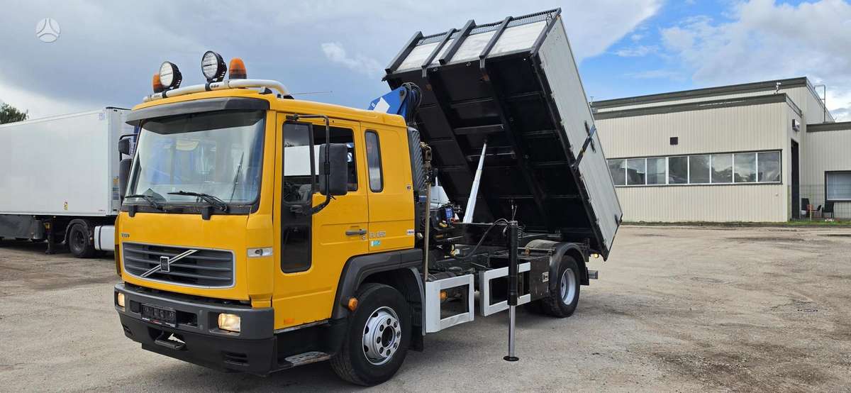Volvo FL 250 HMF 683 K2, самосвалы с краном