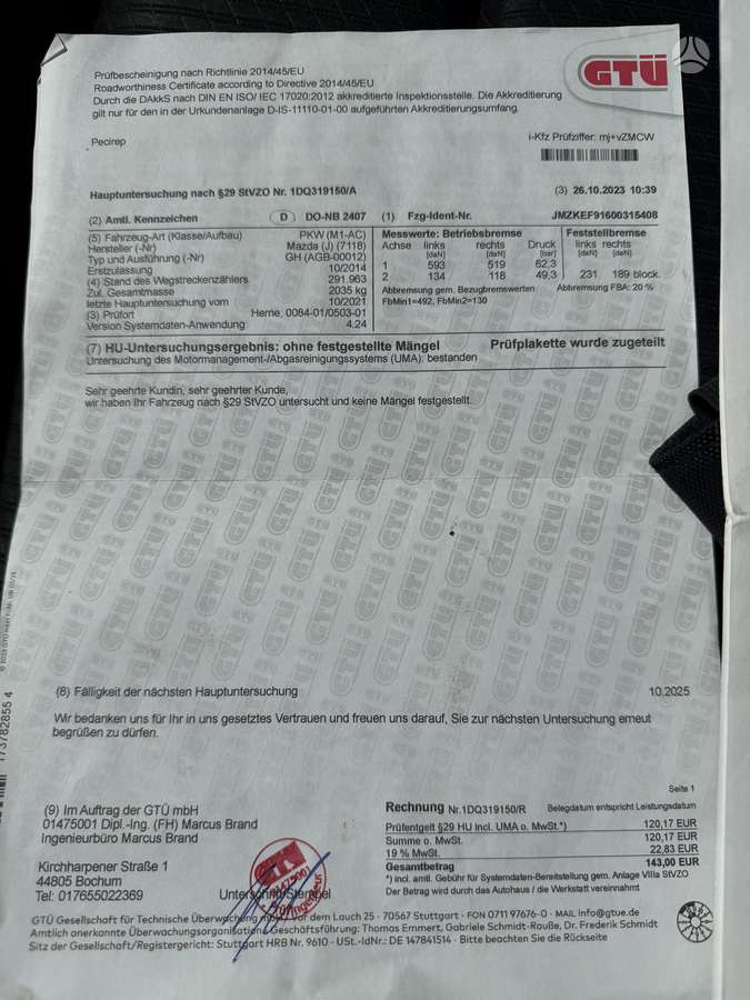 Mazda CX-5, 2.2 l., Внедорожник / Кроссовер