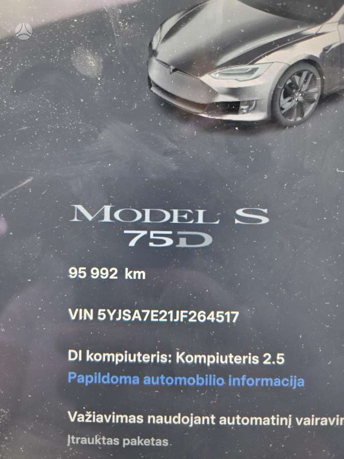 Tesla Model S, 75 kWh, hečbekas