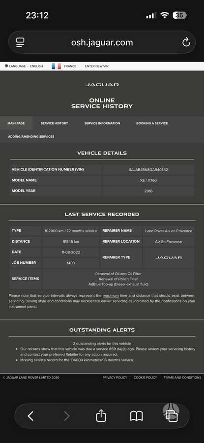 Jaguar XE, 2.0 l., Седан