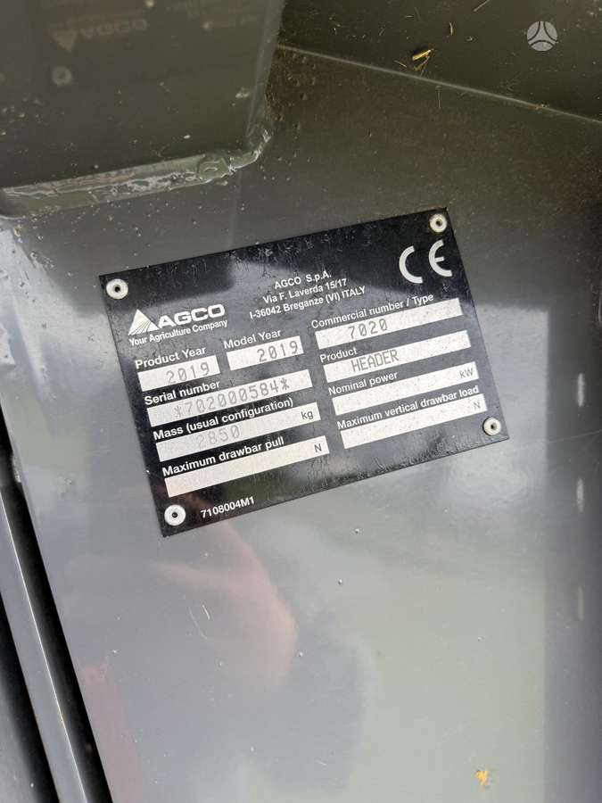 Fendt 5255 L, kombainai
