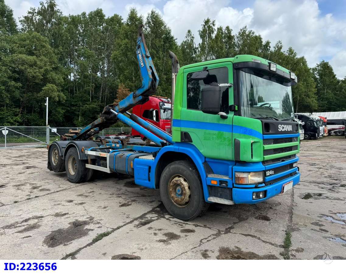 Scania 124 420 6x2 Hook, hooklift trucks