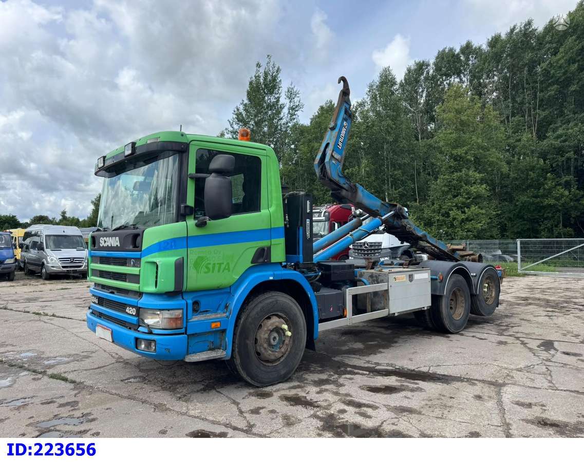 Scania 124 420 6x2 Hook, hooklift trucks